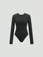 Women Casual Slim Fit Long Sleeve Bodysuit, Versatile For Autumn